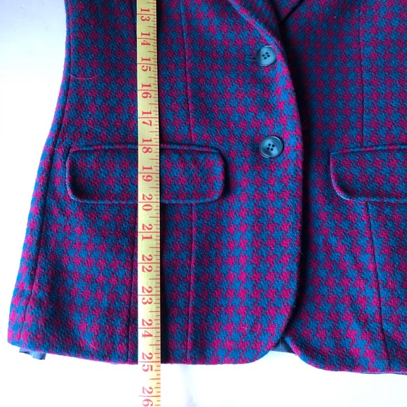 SOLD | Pendleton Wool Houndstooth Blazer Jacket - Picture 9 of 12